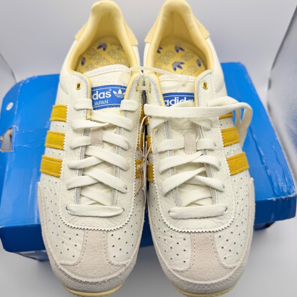 NEW Adidas Japan Off White Spark Yellow Beige Sneakers Women's IG2011 Size 8 - Picture 5 of 6